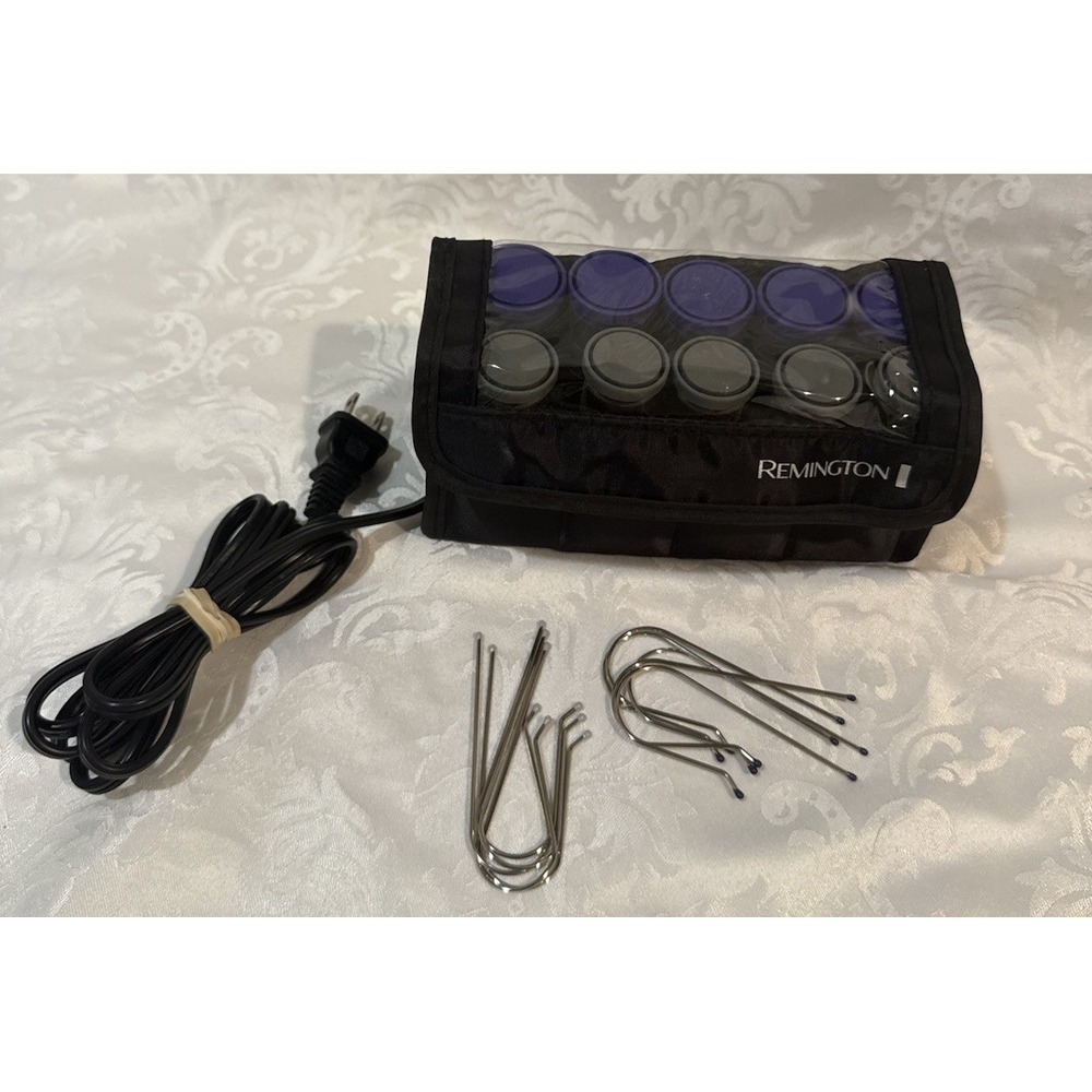 Remington Professional Ceramic Hot Rollers‎ Travel Size 10 pcs Curlers + Clips